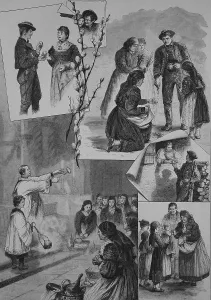 German Easter Traditions Prints: Easter customs in Lower Bavaria
