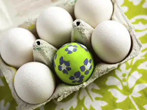 Colorful Easter Eggs Prints: Easter eggs - one stands out