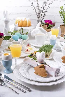 Easter Table Setting Prints: Easter table