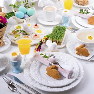 Easter Table Setting Prints: Easter table