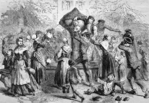 German Easter Traditions Prints: Easter water being consecrated on Easter Day