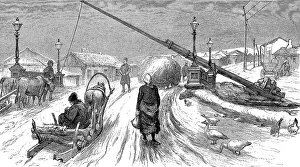 Southeast Europe History Prints: The Eastern Question, a customs post in Romania
