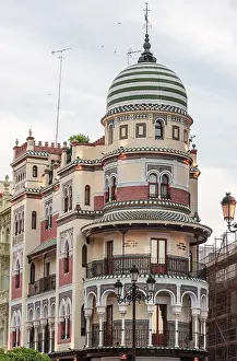 Spanish Architectural Style Prints: Edificio de La Adriatica, Avenida de la Constitucion