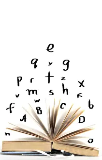 Deserted Library Prints: Education concept
