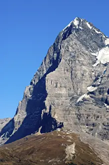 Swiss Alps Mountain Range Prints: Eiger mountain, Eiger's north face in the shadow
