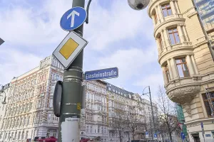 German Federal Republic Streets Prints: EinsteinstraBe, street named after Einstein