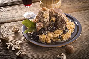 Traditional European Dish Prints: Eisbein