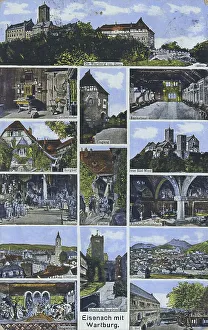 Digital Reproduction Of Postcard Prints: Eisenach, Thuringia, Germany, view around ca 1910