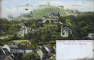 Eisenach Tourist Attraction Prints: Eisenach with Wartburg, Thuringia