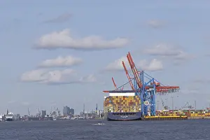 Elbe Philharmonic Hall Prints: Elbe Philharmonic Hall, container ship