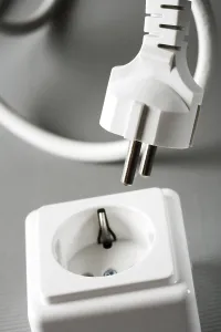 Electric Power Wire Prints: Electrical plug and outlet (socket)
