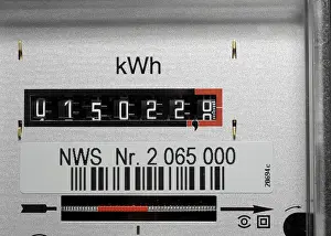 Energy Efficiency Concept Photo Prints: Electricity meter