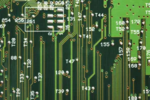 Digital Background Prints: Electronic detail close up as a background