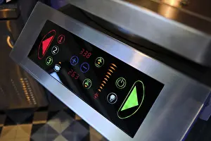 Temperature Display Prints: Electronic control panel displaying temperatures
