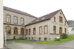 Historic Town Hall Prints: Former elementary school from 1887 with extensions from 1949