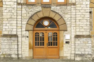 Old Town Square Germany Prints: Former elementary school from 1887 with extensions from 1949