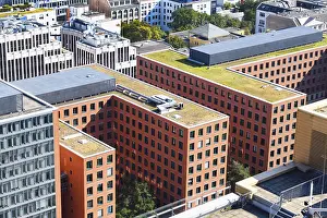 Potsdamer Platz Berlin Prints: Elevated view from rooftop building