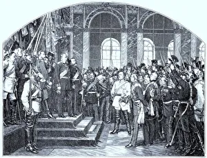 Historical Illustration France Prints: The Emperor's Proclamation at Versailles on 18