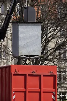 German Countryside Deserted Prints: Emptying a container, Germany
