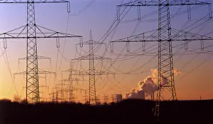 Cooling Tower Prints: Energy Energy Print by imageBROKER