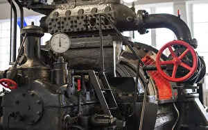Industrial Pollution Prints: Engine. Part of old power plant