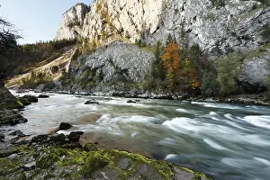 European Mountain Ranges Prints: Enns River in the Gesaeuse Range