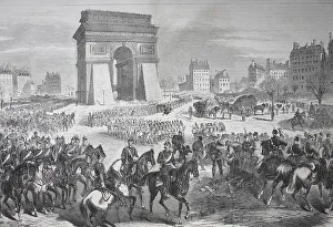 Triumphal Arches In Europe Prints: Entry of German troops into Paris at the Arc de Triomphe