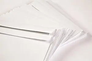 Office Supply Prints: Envelopes, white, reverse side