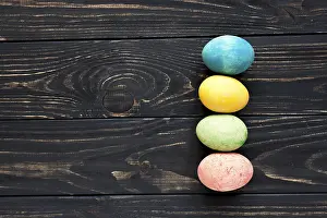 Easter Egg Collection Prints: Ester eggs dark background