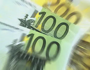 Close Up Macro Shot Prints: Euro notes
