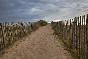 Western Europe Beach Scene Prints: Evening atmosphere on the beach