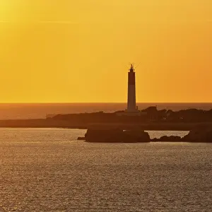 Lighthouse In The Evening Sun Prints: Evening atmosphere at the lighthouse