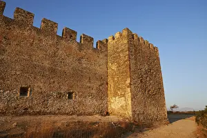 Defensive Fortification Structure Prints: Evening light, corner tower, wall
