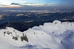 Evening Mountain View Prints: Evening light, mountain view from Santis