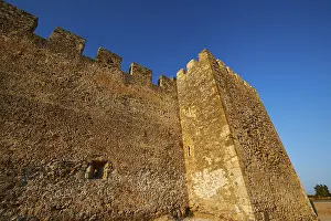 Evening Light On Castle Walls Prints: Evening light, super wide angle