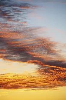 Cloudy Evening Atmosphere Prints: Evening sky