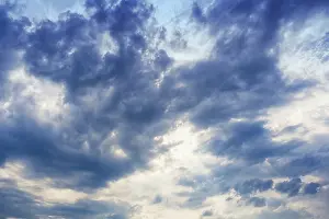 Cloudscape Photography Prints: Evening sky with clouds before the storm