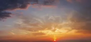 Dramatic Clouds Prints: Evening sky with dramatic clouds
