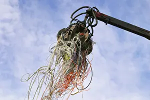Waste Separation Methods Prints: Excavator with cable