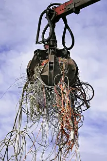 Waste Separation Methods Prints: Excavator with cable