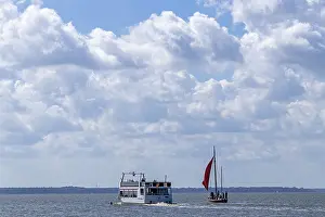 Northern Germany Seaside Resort Prints: Excursion boat, Zeesboot, Wustrow