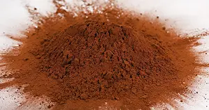 White Background Chocolate Prints: Exploding Powder Chocolate