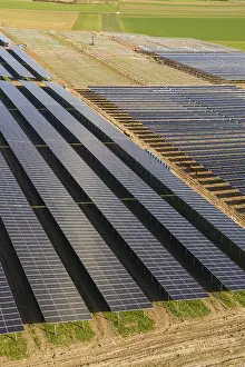 German Renewable Energy Prints: Extensive solar fields with uniform