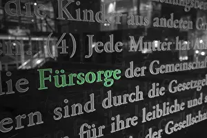 Close Up Detail Image Prints: Extract from the German Basic Law