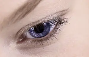 Blue Iris Prints: Eye with blue iris