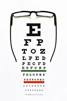 Reading Glasses Prints: Eye Chart and Glasses