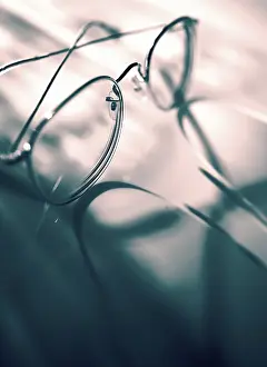 Reading Glasses Prints: Eyeglasses with shadow