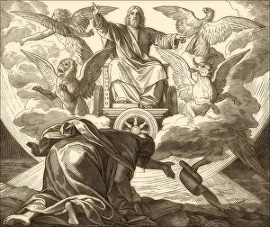 Christian Religious Texts Prints: Ezekiel's Vision, Old Testament