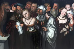 Renaissance Period Paintings Prints: The Fable of the Mouth of Truth