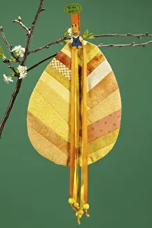 DIY Easter Decorations Prints: Fabric Easter Egg, Cherry Branch, Easter Motif